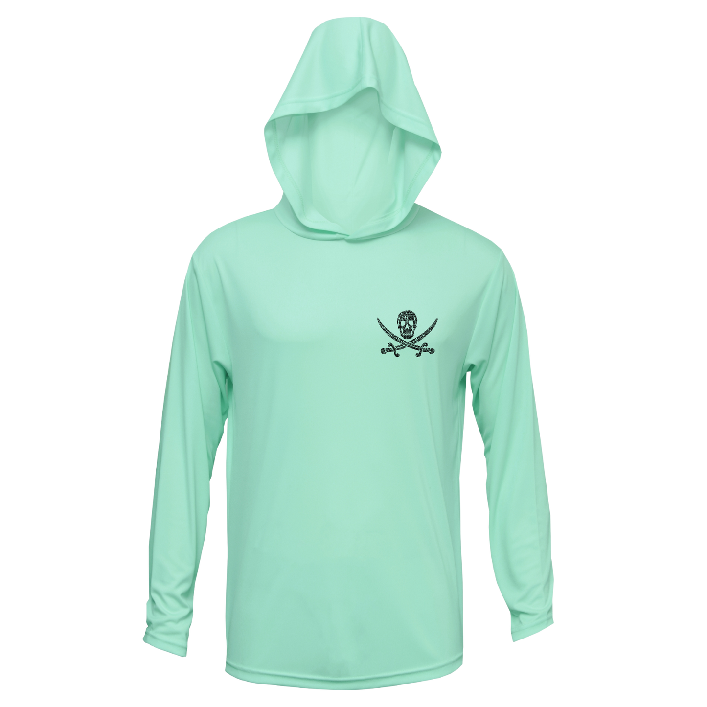 Alligator Blues Hooded UPF LS Shirt