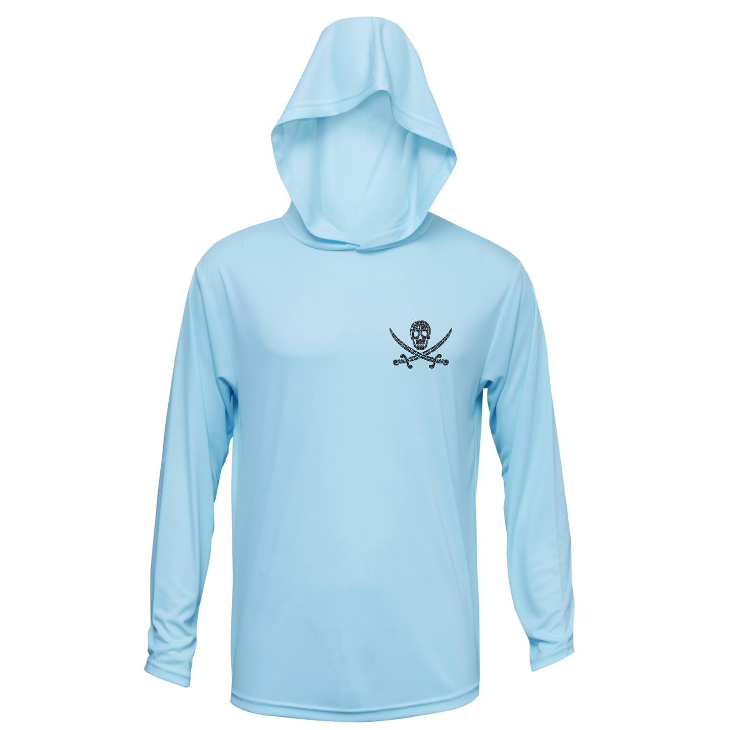 Alligator Blues Hooded UPF LS Shirt