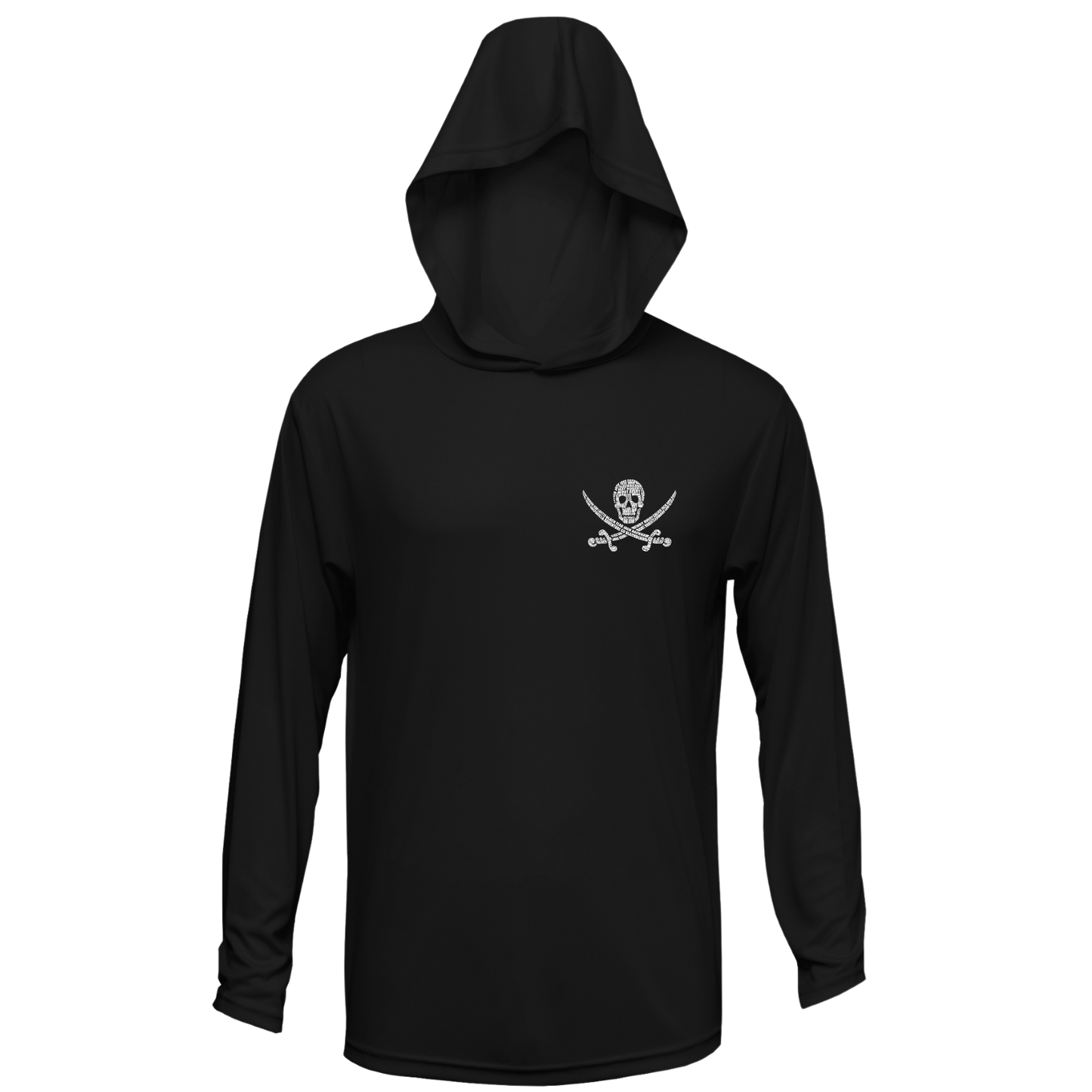 Alligator Blues Hooded UPF LS Shirt