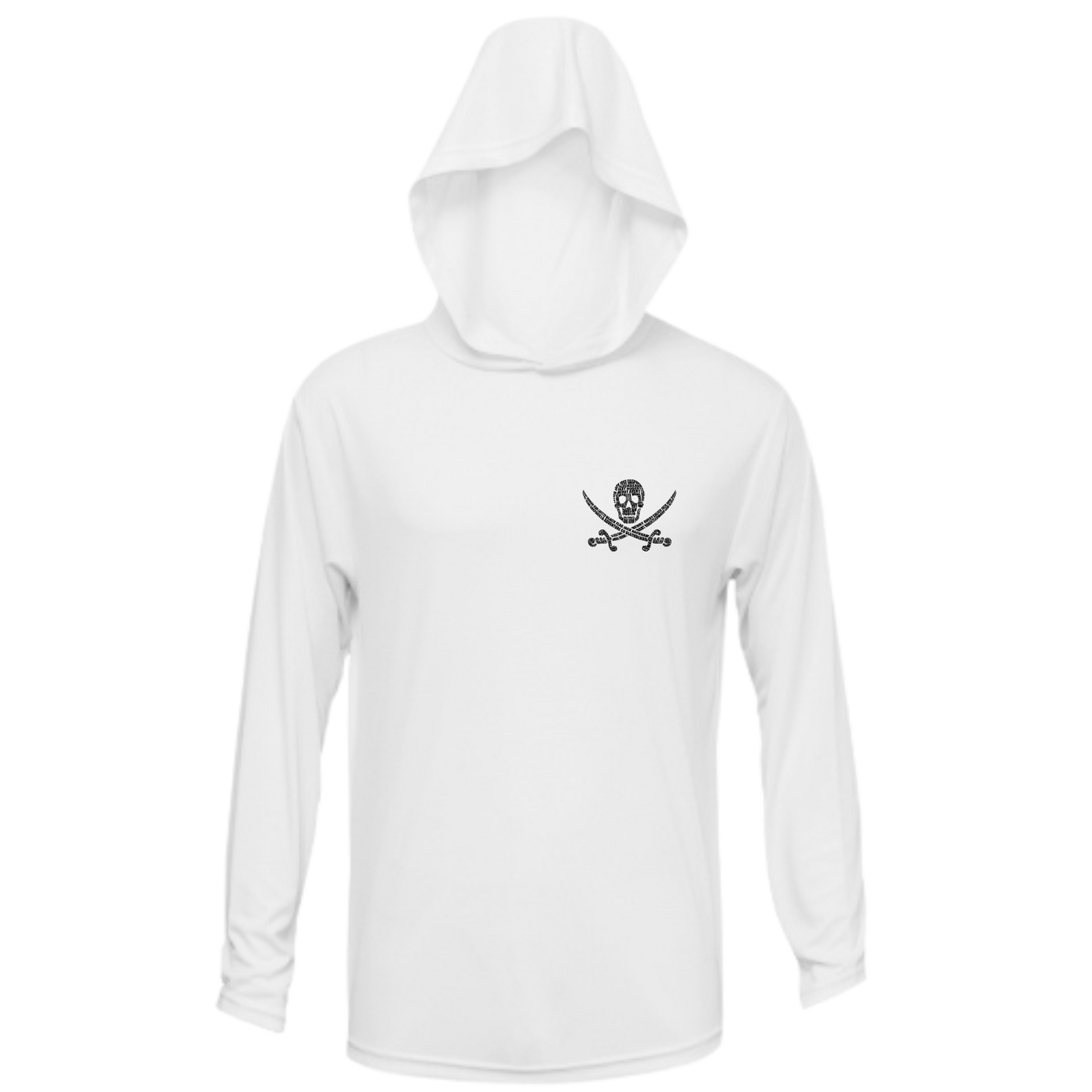 Alligator Blues Hooded UPF LS Shirt