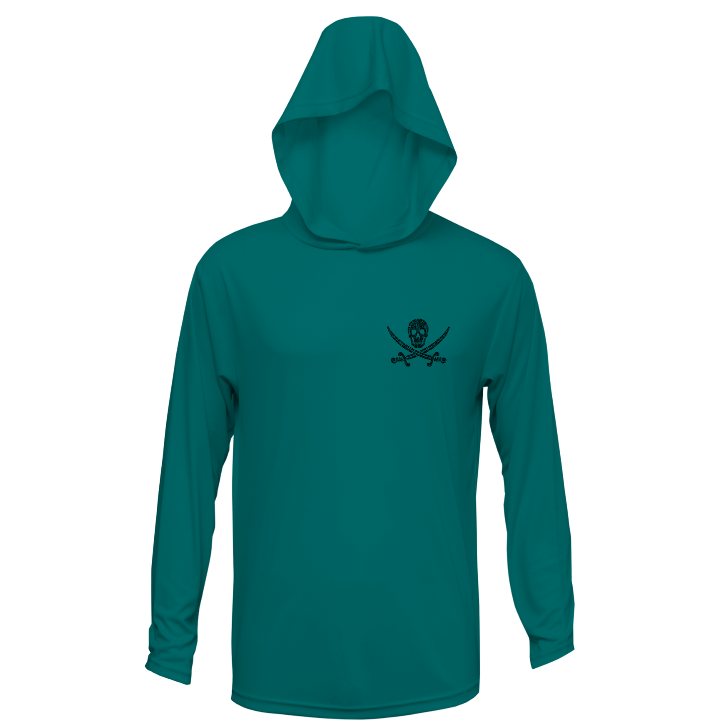 Alligator Blues Hooded UPF LS Shirt